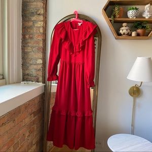 Long red dress from H&M